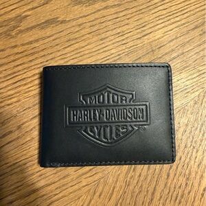 Harley-Davidson Black Leather Card Holder